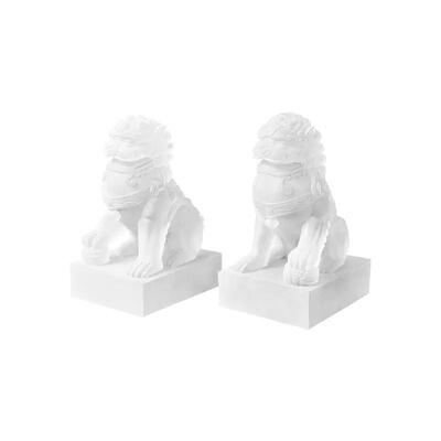 现代新古式磨砂书狮子摆ES-A6421件客厅博架柜中茶几托盘透明树脂