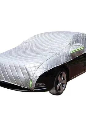 汽车车衣半身车罩厚牛津布晒隔热防遮阳挡加雨雪防冰雹防28448供
