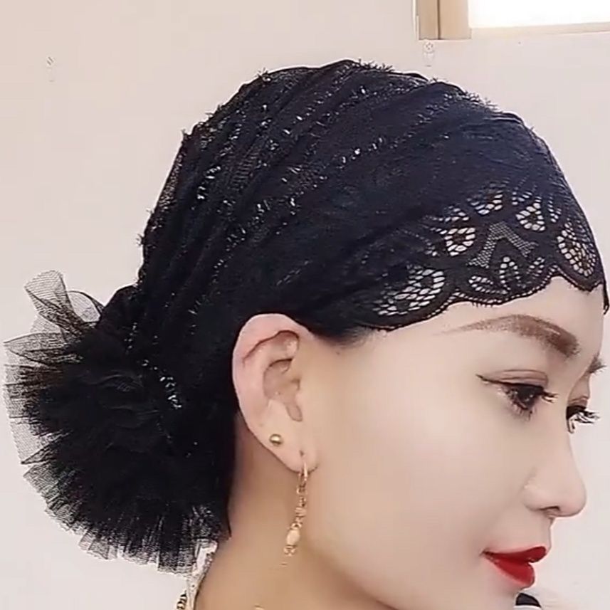 假发帽女士丝巾蕾丝四季