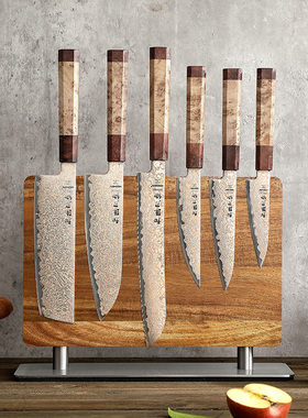 【LUNA和胖弟】和臻铜大马士革钢菜刀套装西餐料理刀具7件套刀