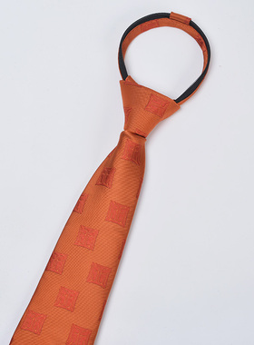 万御安防拉链式保安经理物业公司领带万科领带手打款金色黑色领结