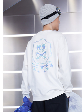 tokidoki潮牌套头衫男女同款星空骷髅印花高街风情侣圆领卫衣