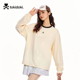 tokidoki潮牌2025春季新款基础圆领长袖T恤男女同款情侣上衣