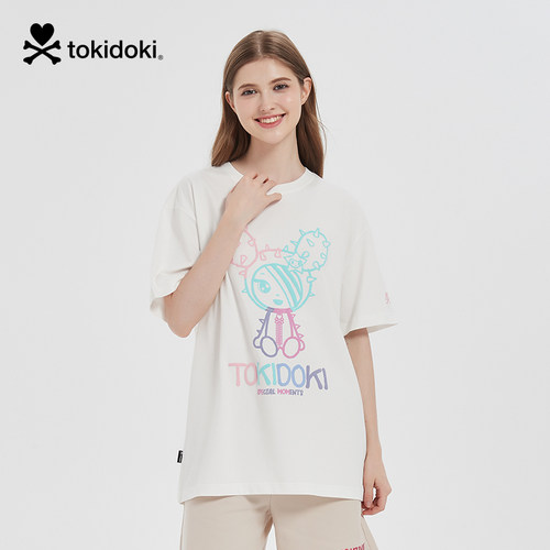 tokidoki甜酷彩色印花新款t恤