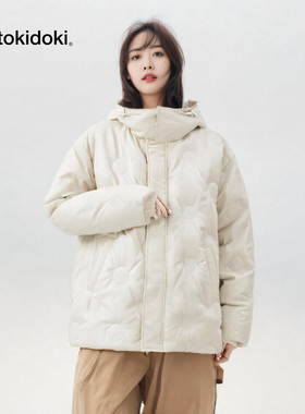 tokidoki羽绒服冬季新款白鸭绒logo压胶工艺时尚气质休闲外套