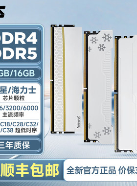 SJS色技师DDR4/DDR5/3200/6000/8G/16G内存条海力士/三星/镁光