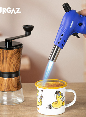 nurgaz炉客喷枪卡式气罐喷火枪户外点火器烧猪毛烘焙枪气枪头206D