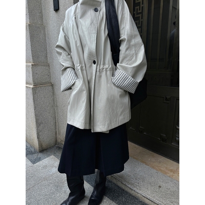 Textile Song 复古文艺风气质流行风衣高级设计感宽松休闲外套女