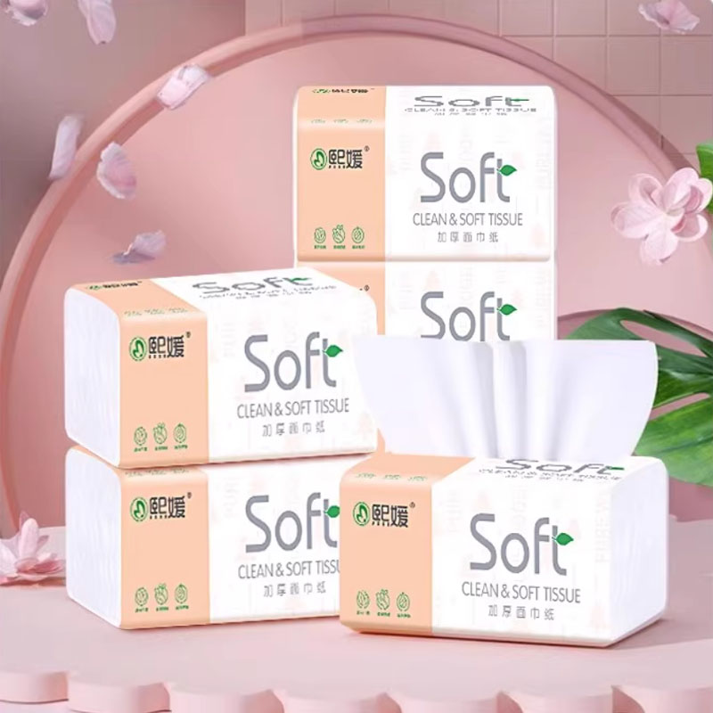 家用抽纸高级擦手纸可湿水纸巾实惠装餐巾纸优质清洁纸原木卫生纸