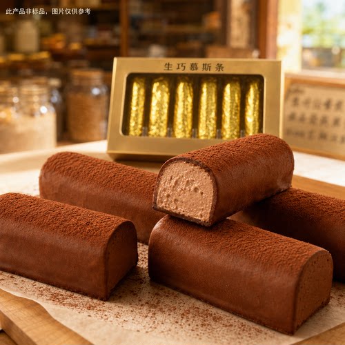 【香甜可口】生巧慕斯条休闲小吃夜宵夹心商用儿童糕点点心香甜