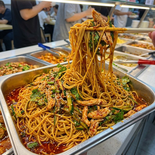 凉面手工面带料包方便半成品代餐懒人早餐热面面条袋装面挂面凉皮