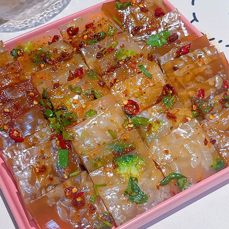 即食凉拌菜小吃凉拌猪皮冻