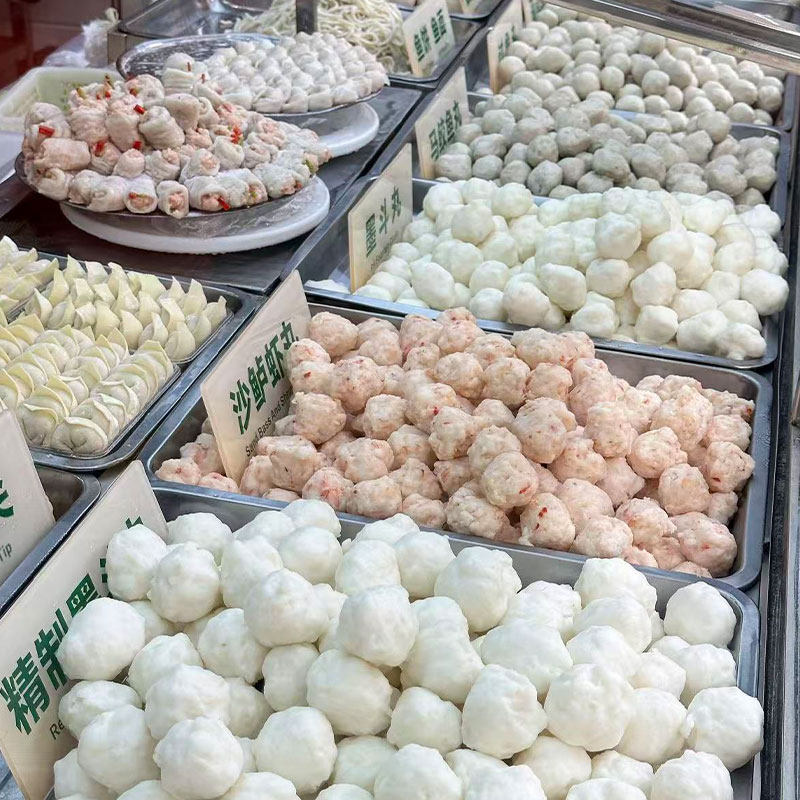 冬季火锅丸子鱼豆腐包心鱼丸