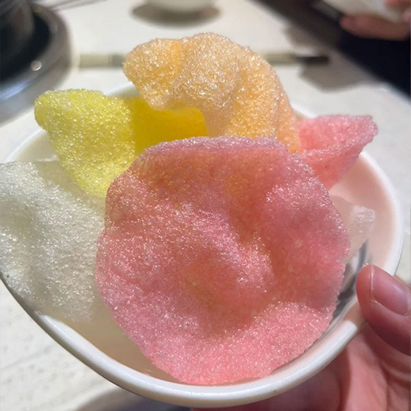 年货零食小吃油炸彩色虾片