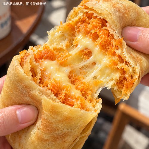 【居家休闲零食】：蛋皮面包夹心吐司面包营养香松咸香早餐包速食