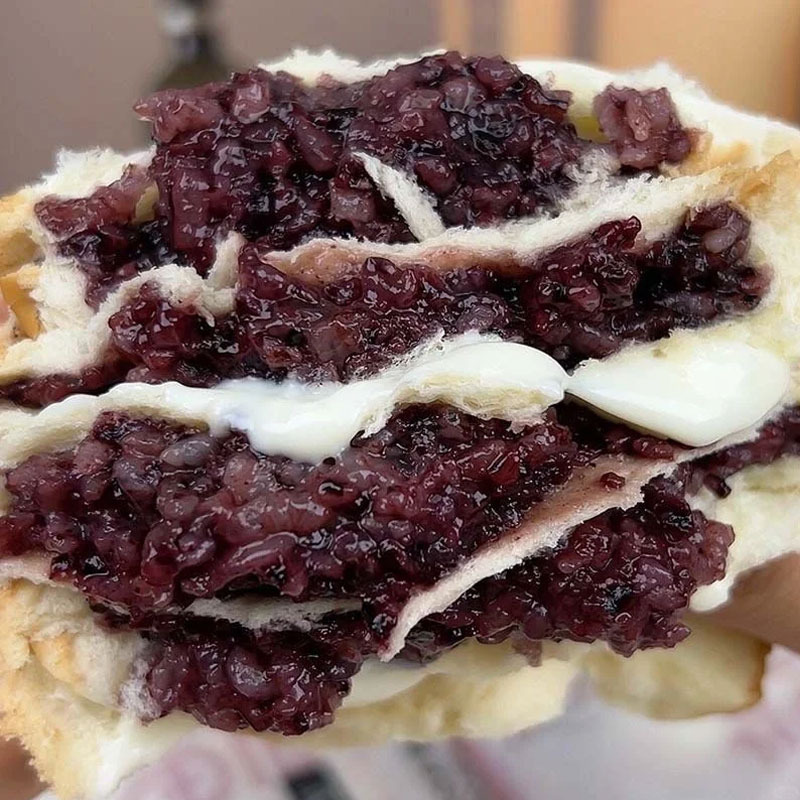 紫米面包办公室下午茶夜宵充饥美味可口代餐吐司营养早餐食品学生