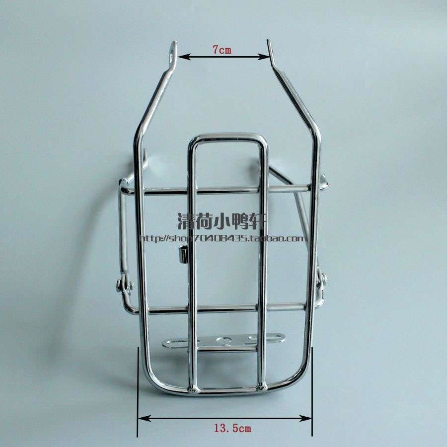 14寸折叠自行车货架实r心铁尾架骑行装备可载人货架后座配件。l