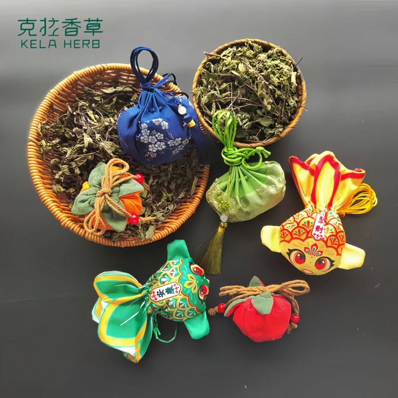 高档古风 香草香包 百里香薄荷迷迭香 提神驱蚊 传统香囊悬挂装饰
