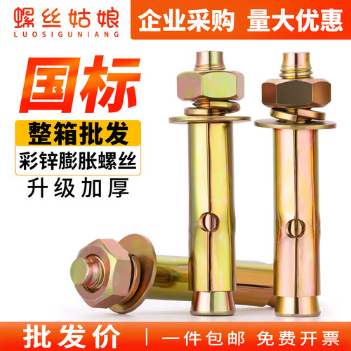 整箱国标彩锌膨胀螺丝