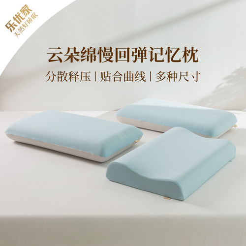 乐优家记忆棉枕头枕芯慢回弹不塌陷不变形深睡护颈枕家用单成人枕