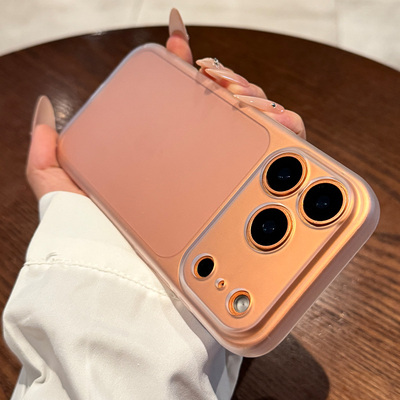 磨砂适用苹果17promax手机壳新款iPhone17全包半透黑白17pro精孔16男女款15防摔14透明13的超薄air好看简约12
