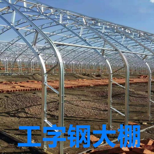 好货新品大棚b骨架温室养殖种植蔬菜塑料大棚椭圆钢管包塑大棚连