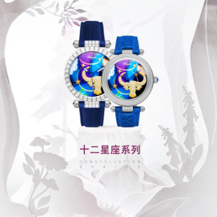 天舶TIELBO星座系列金牛座T128高端大气轻奢腕表男女情侣机械手表