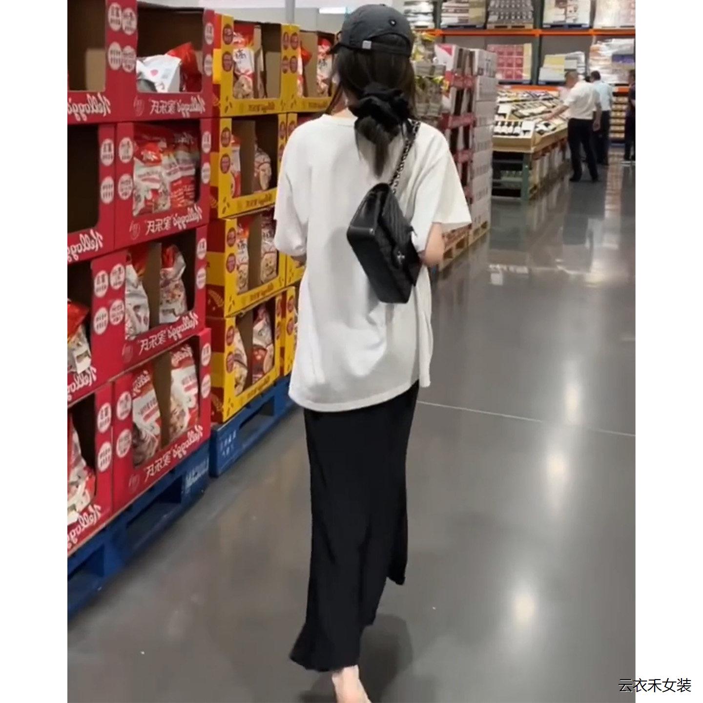 黑色包臀鱼尾半身裙女夏薄款2026新款小个子慵懒百搭垂感a字长裙