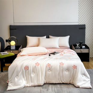 冰丝夏凉被可机洗2026新款高级感夏被四件套夏季空调被a类母婴级