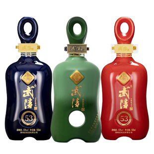 武陵酒上酱中酱少酱组合装酱香型高度白酒53度高档节日送长辈礼品