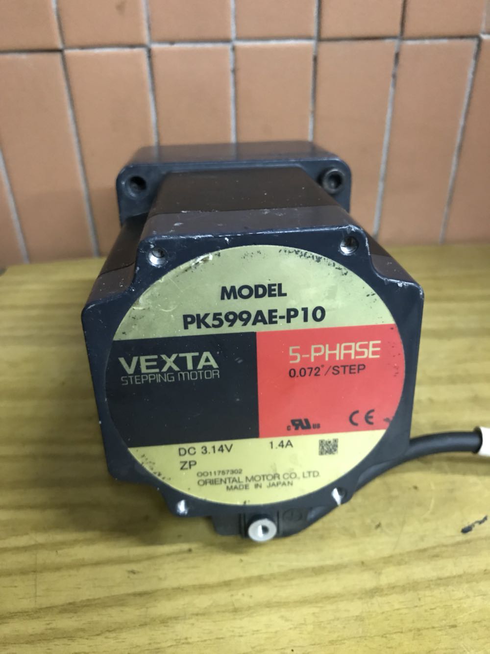 日本东方PK599AE-P10五相步进电机 VEXTA带减速器拆机现货