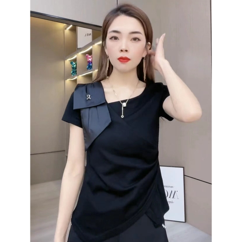 个性不规则蝴蝶结上衣女20
