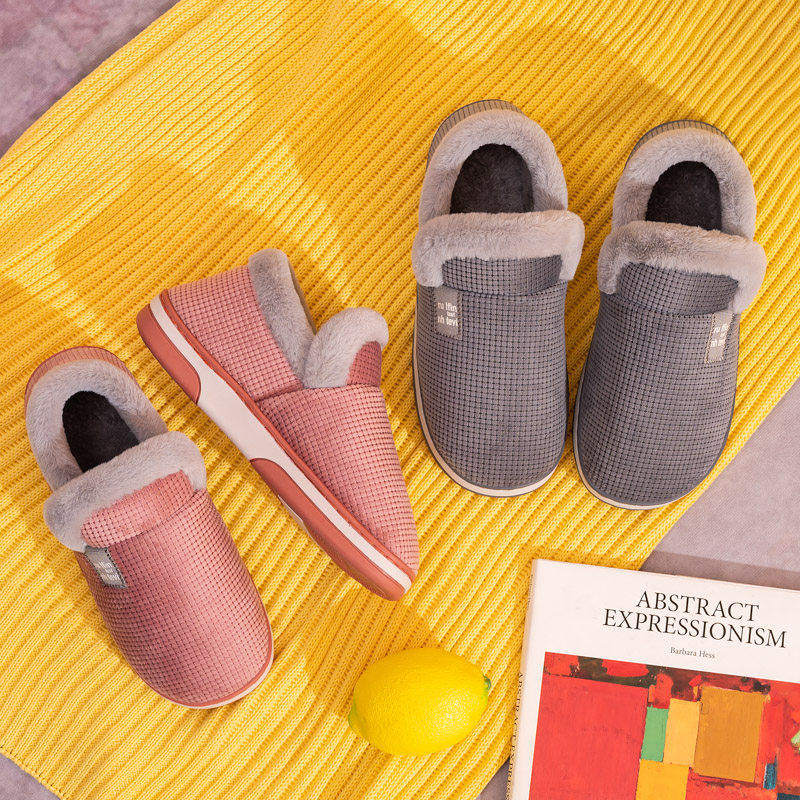 包跟毛绒保暖棉鞋月子鞋2026冬新款家居软底情侣室内家用棉拖鞋女,女鞋,棉鞋,淘宝优惠券,粉丝福利购,淘宝优惠卷