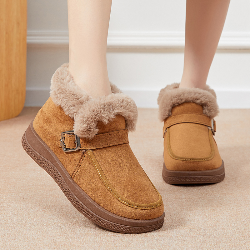 冬季新款老北京布鞋女鞋加绒保暖