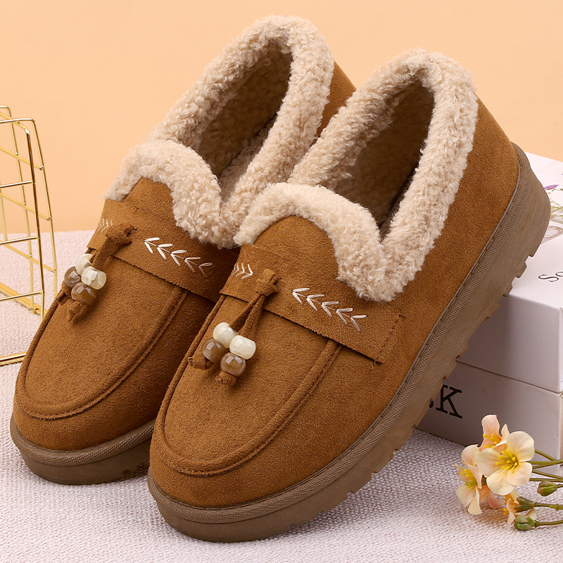 老北京布鞋女棉鞋冬季加绒保暖