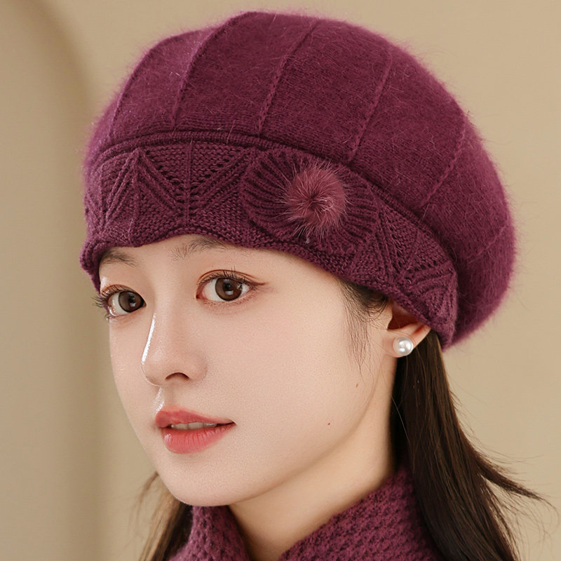 加绒老太太妈妈帽中老年人帽子女冬天防寒冬季洋气保暖针织毛线帽,运动包/户外包/配件,运动帽,淘宝优惠券,粉丝福利购,淘宝优惠卷