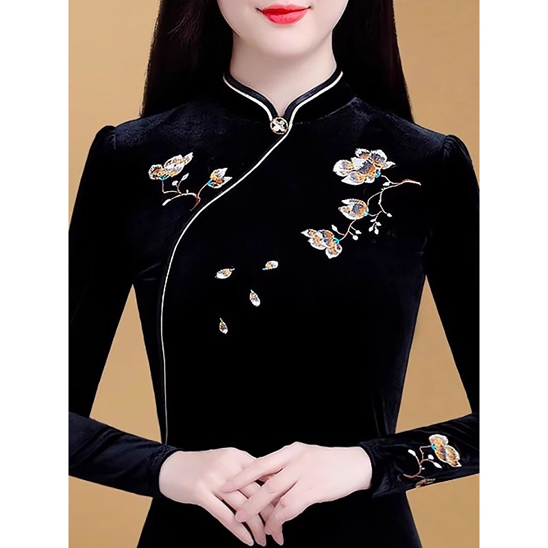 加绒加厚百搭打底衫收腰显瘦上衣