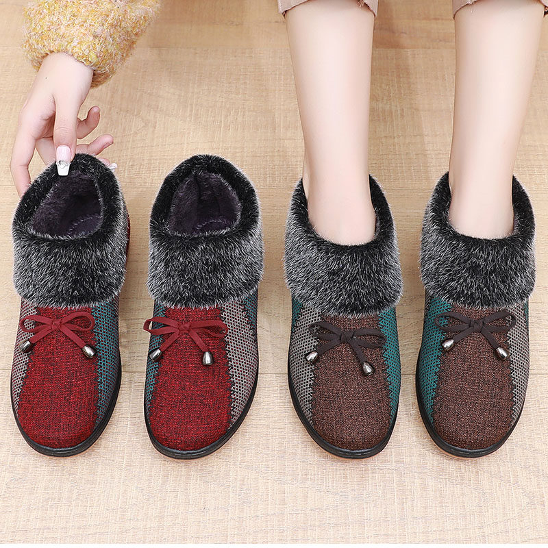 老北京布鞋女棉鞋冬季平底女士妈妈鞋保暖老太太短靴中老年家居鞋,女鞋,勃肯鞋/软木鞋,淘宝优惠券,粉丝福利购,淘宝优惠卷