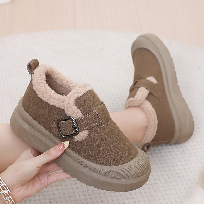 一脚蹬防滑加绒雪地靴女保暖厚底棉靴2025冬季新款妈妈鞋加厚棉鞋,女鞋,勃肯鞋/软木鞋,淘宝优惠券,粉丝福利购,淘宝优惠卷