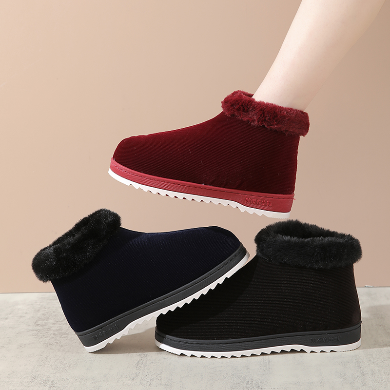 2025年冬季牛筋底棉鞋包跟老年