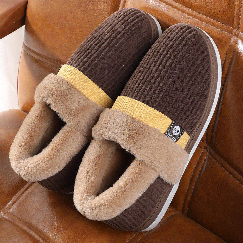加绒保暖厚底家用棉拖鞋男士包跟棉鞋冬季防滑家居中老年勃肯棉鞋,女鞋,勃肯鞋/软木鞋,淘宝优惠券,粉丝福利购,淘宝优惠卷