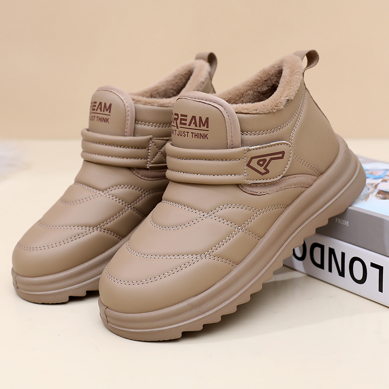 老北京棉鞋加绒加厚防水雪地靴