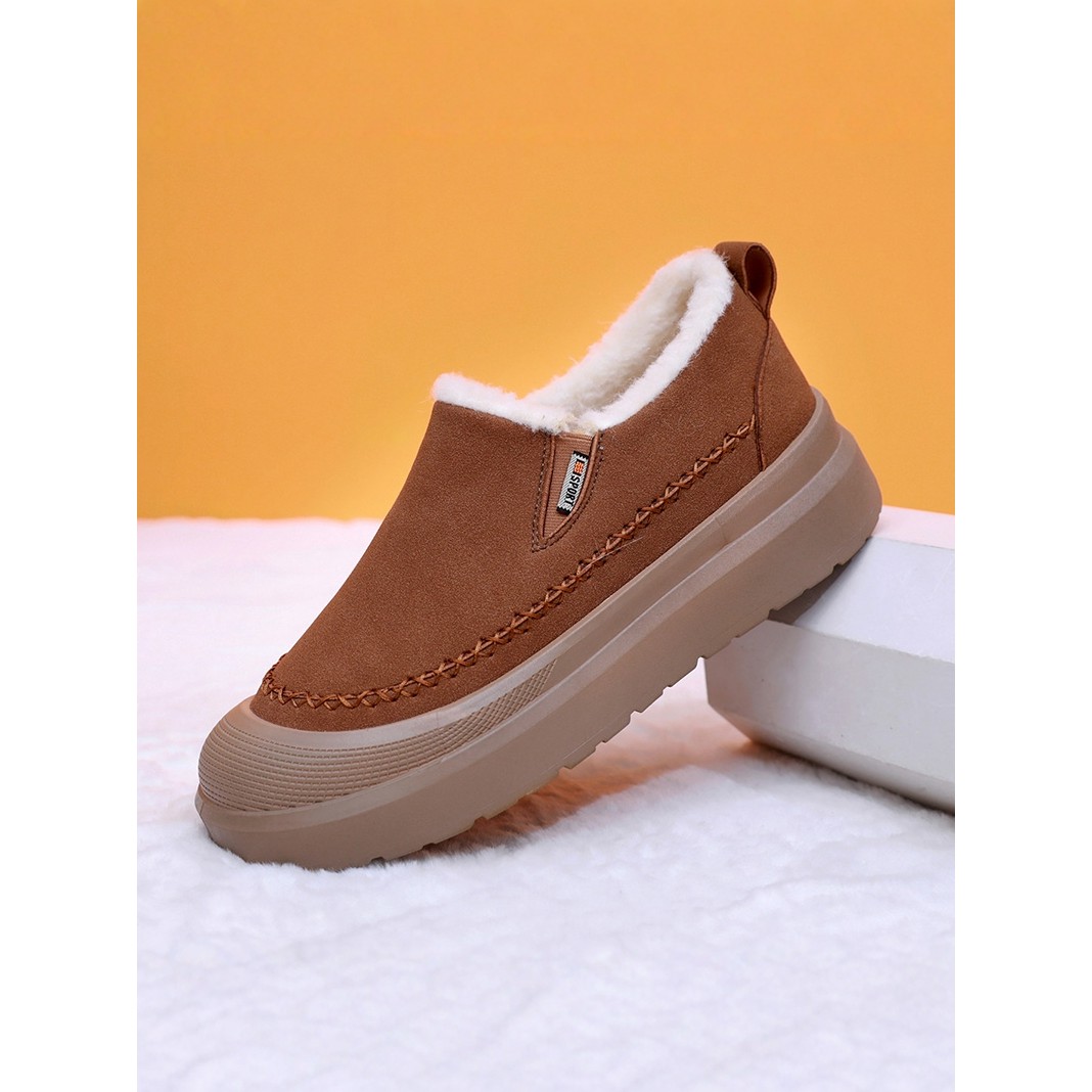 冬季新款加绒加厚绵毛毛雪地靴