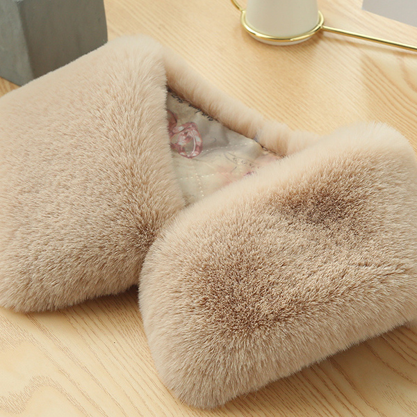 加厚毛领子獭兔假装饰皮草