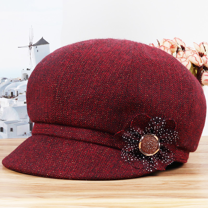 中老年人帽子女春秋天妈妈布帽