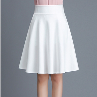 打底A字裙子 55CM可选半身裙女短裙春秋高腰蓬蓬裙百褶裙夏季