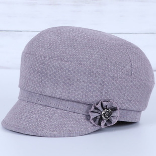 中老年妈妈帽子女春秋天薄款 奶奶老年鸭舌帽老人80岁老太太单布帽