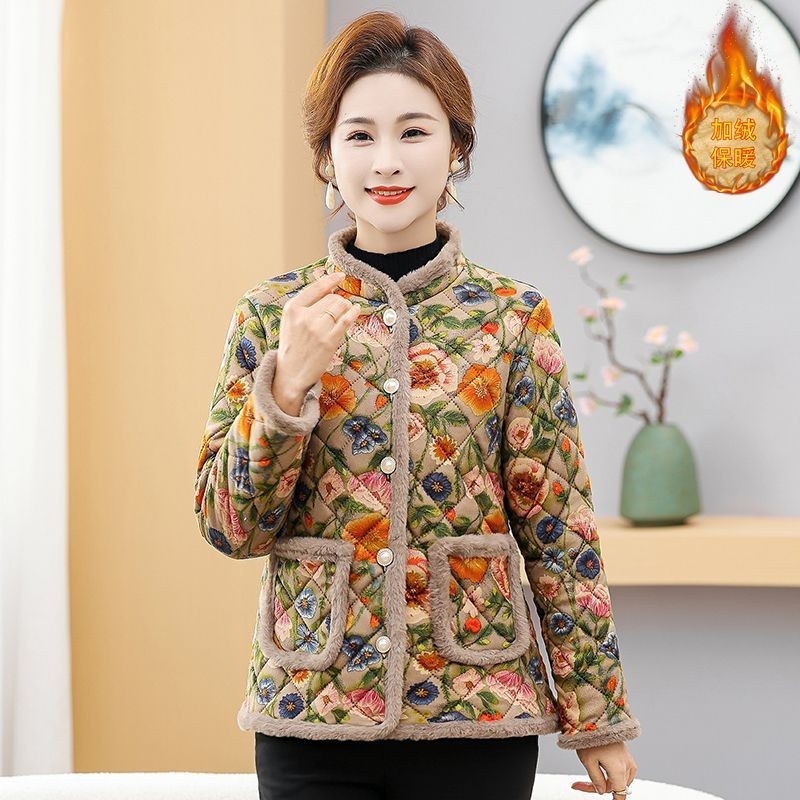 中老年妇女时尚上衣妈妈新款