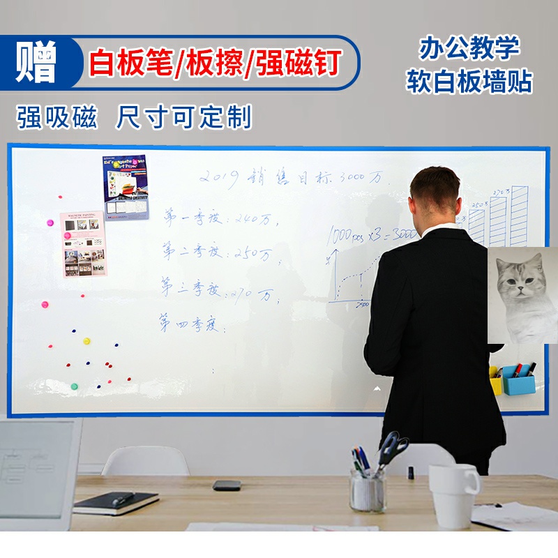 墙吸墙软性照片铁皮铁板胶照片墙纸纸片粉板铁磁性布黑板磁铁墙板 Изображение 1 墙吸墙软性照片铁皮铁板胶照片墙纸纸片粉板铁磁性布黑板磁铁墙板 Изображение 1
