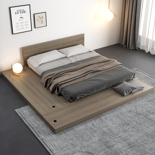 日式榻榻米落地矮床双人经济型